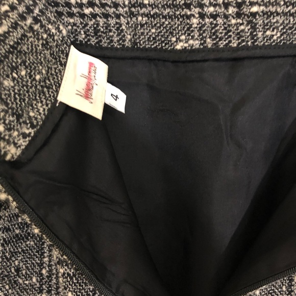 Neiman Marcus | Checkers Tweed Pencil Skirt Sz 4 - Picture 4 of 4